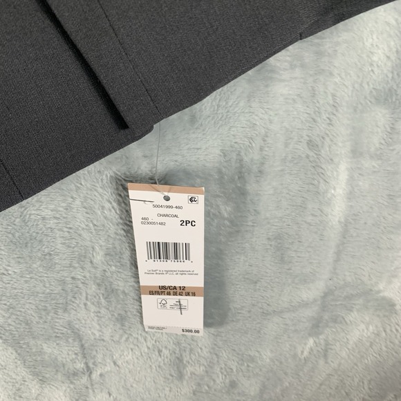 Le Suit Women's Blazer Jacket 12 Gray Notch Collar Career Office Formal NWT - Picture 5 of 10